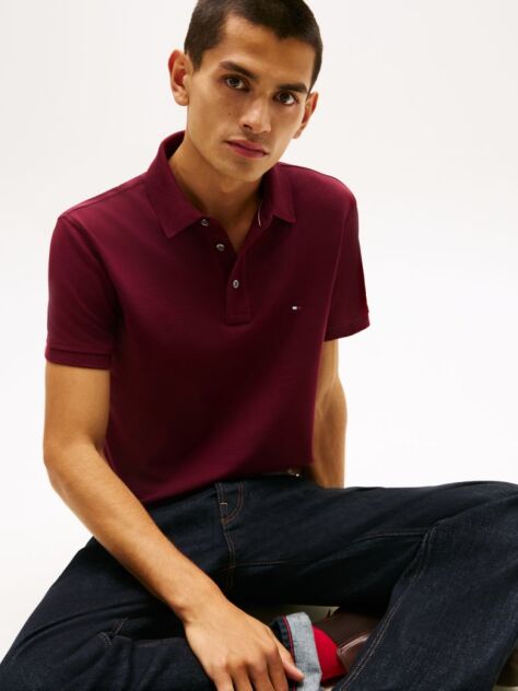 Red 1985 Collection Slim Fit Pique Polo  Men