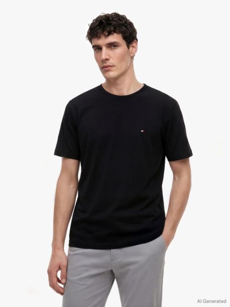 Black Moisture Wicking T-Shirt  Men