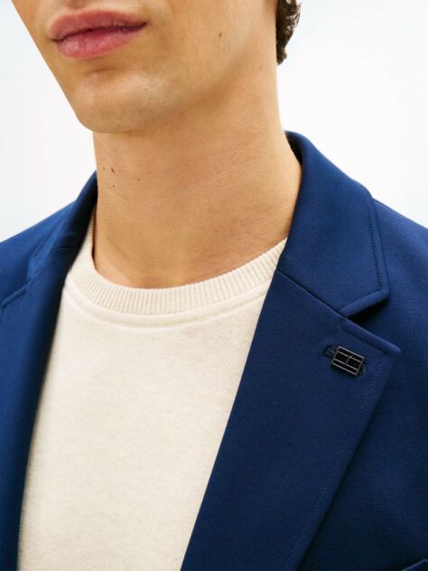 Blue Performance Smart Casual Regular Fit Blazer  Men