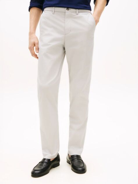 Grey Denton Straight Leg Semi-Elasticated Chinos  Men