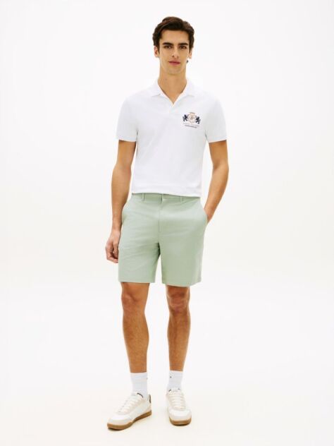 Grey Dover Twill Chino 8" Inseam Shorts  Men