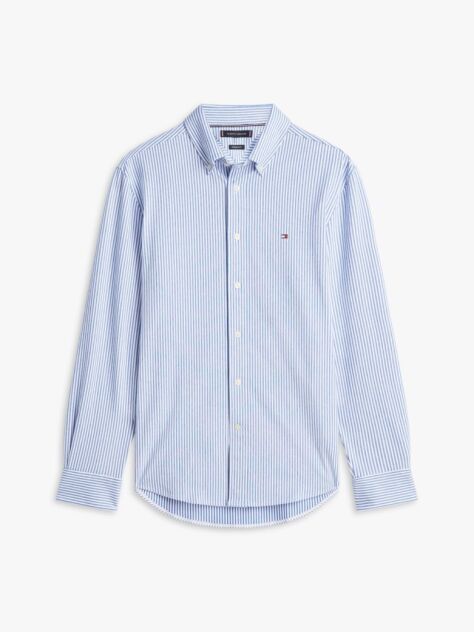Multi Performance Regular Fit Pique Stripe Oxford Shirt  Men