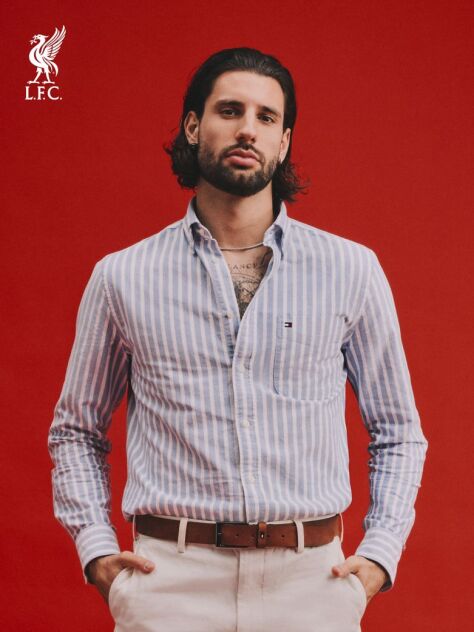 Multi Regular Fit Stripe Oxford Shirt  Men