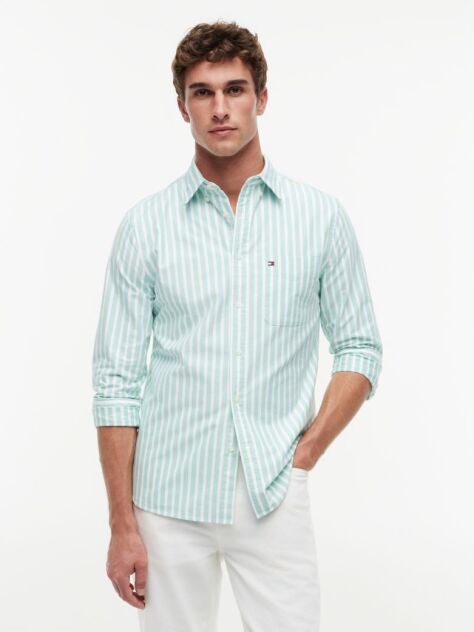 Multi Regular Fit Stripe Oxford Shirt  Men