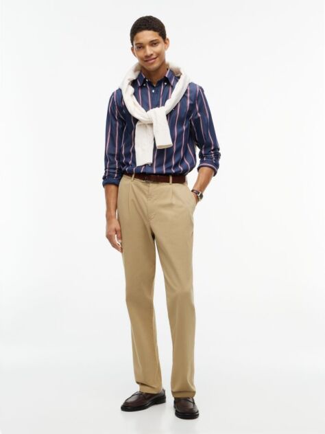 Multi Regular Fit Flex Stripe Poplin Shirt  Men