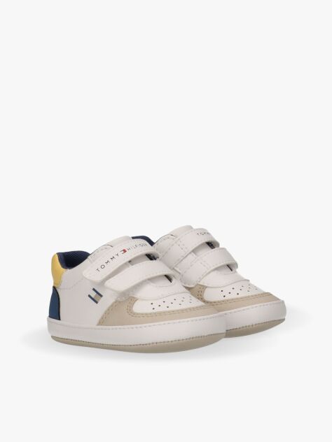 Multi Logo Hook And Loop Sneakers  Boys