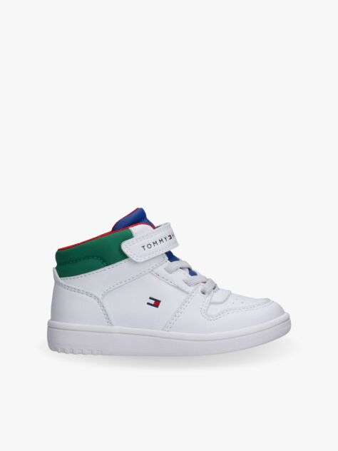 Multi Colour-Blocked High-Top Trainers  Kids Unisex