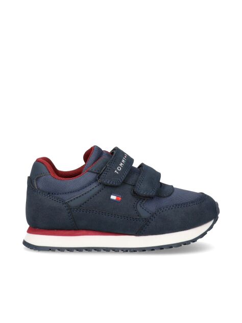 Blue Low Cut Velcro Sneakers  Kids Unisex