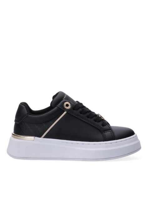 Black TH Monogram Charm Lace-Up Sneakers  Girls