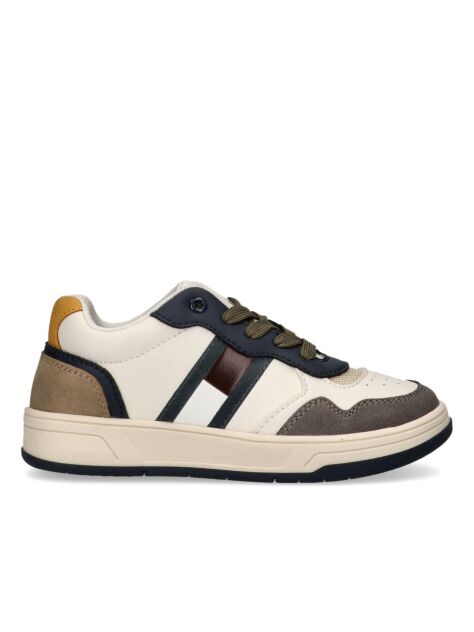 Multi Flag Mixed Texture Sneakers  Kids Unisex