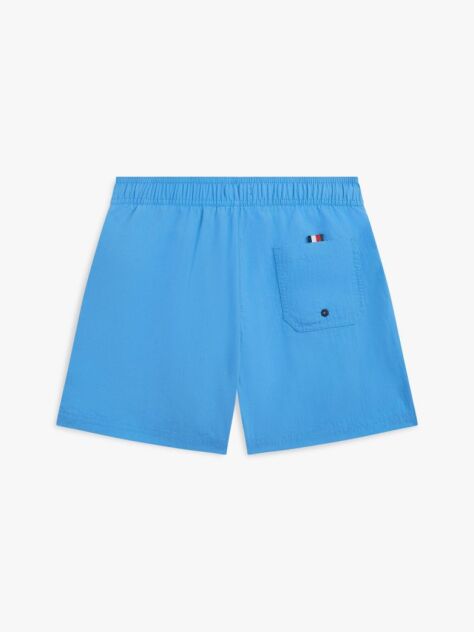 Blue Original Logo Embroidery Mid Length Swim Shorts  Boys