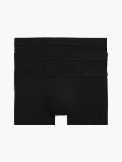 Black 3-Pack Everyday Luxe Tonal Waistband Trunks  Men