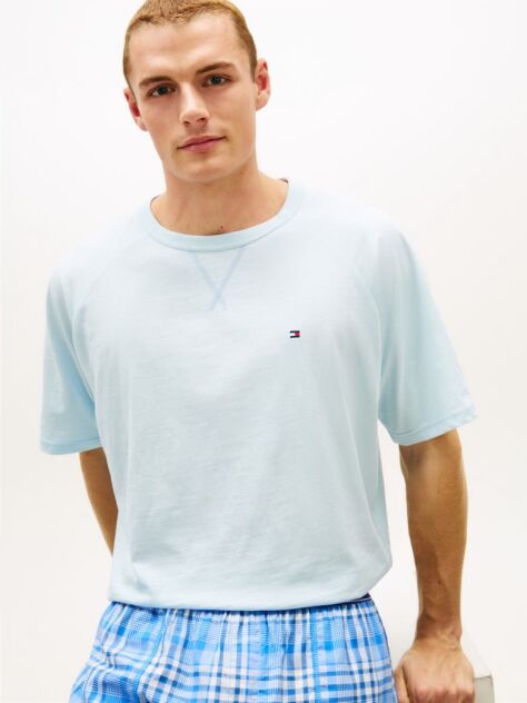 Multi Essential T-Shirt And Print Shorts Pyjama Set  Men