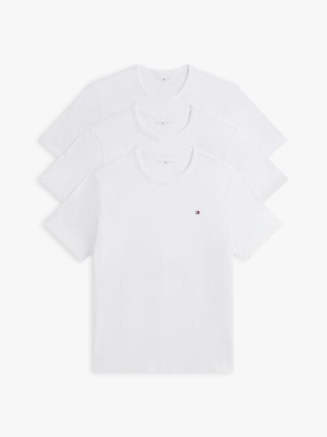 White 3-Pack Signature Crew Neck T-Shirts  Men