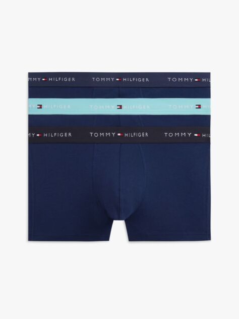 Multi 3-Pack Signature Repeat Logo Waistband Trunks  Men