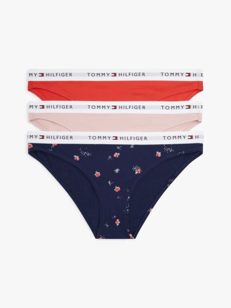 Multi 3-Pack Logo Waistband Stretch Cotton Briefs  Women