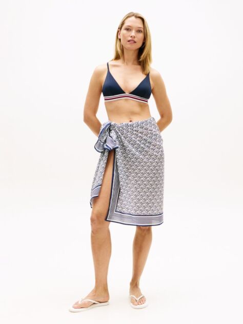 Multi Logo Self-Tie Pareo  Women