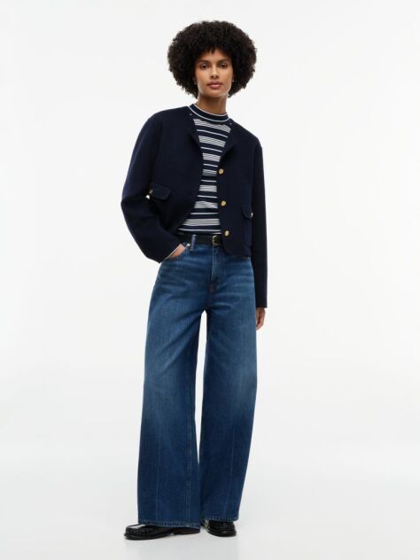 Multi Mock Neck Slim Long Sleeve Top  Women