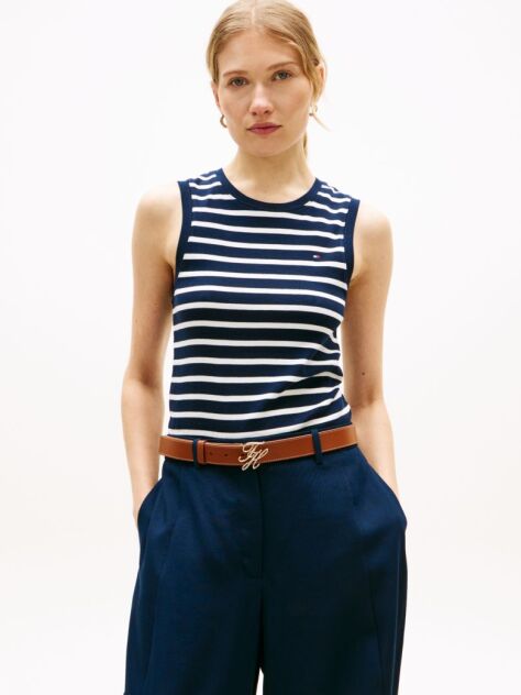 Multi Slim Crew Neck Tank Top  Women