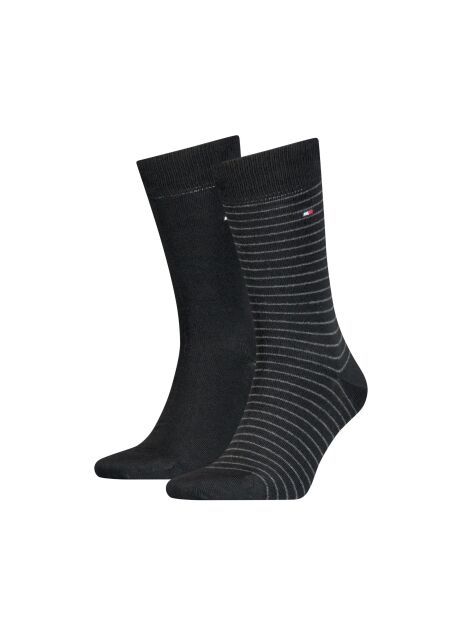 Black 2-Pack TH Men Stripe Socks  Men