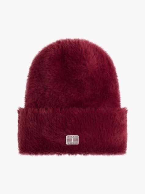 Red Heritage Fluffy Beanie  Women