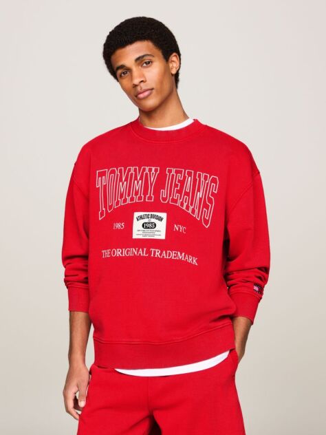 Red Archive Relaxed Sweatshirt  Men