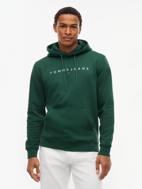 Green Regular Logo Hoody  Men