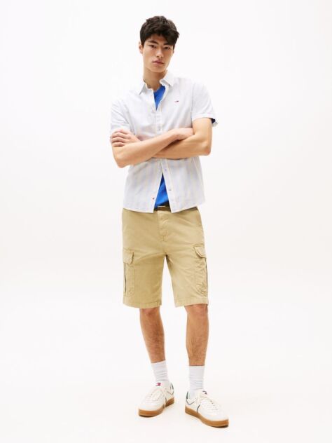 Beige Otis Straight Cargo Shorts  Men