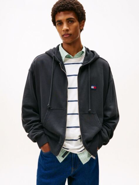 Black 90S New Classics Back Emboidery Logo Hoodie  Men