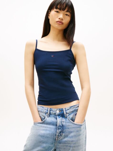 Blue Essential Strap Top  Women