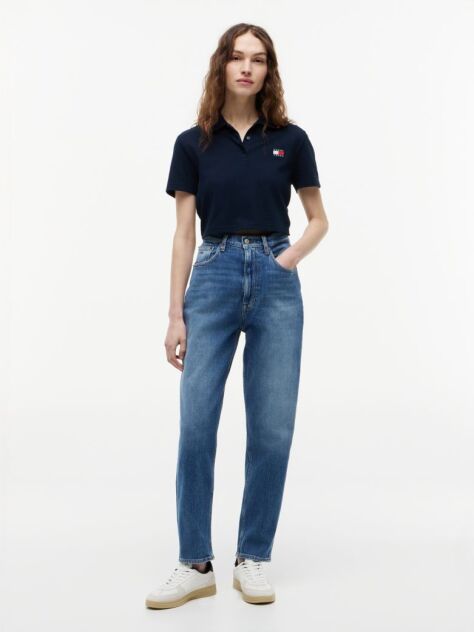 Denim Ultra High Rise Tapered Mom Jeans  Women