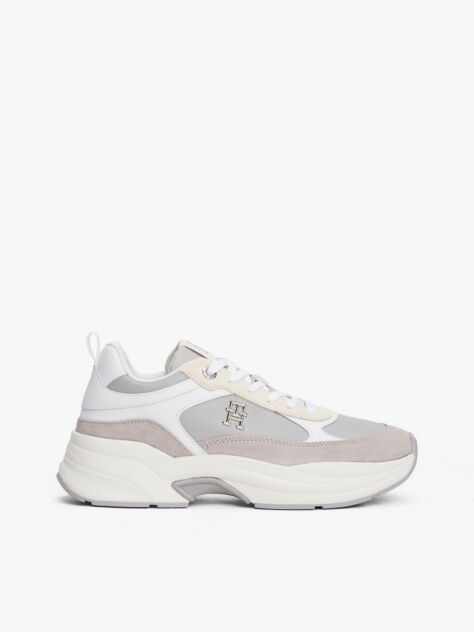 Grey TH Monogram Chunky Trainers  Women