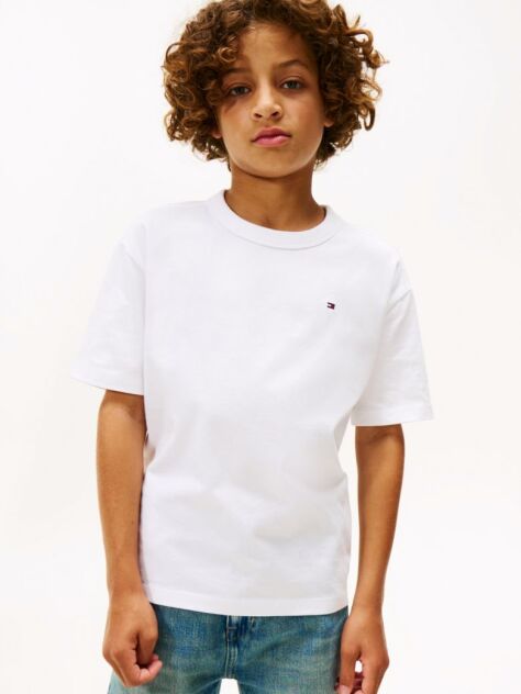 White Back Graphic Crew Neck T-Shirt  Boys