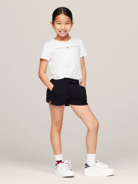 Blue Essential Slim Fit T-Shirt and Shorts Set  Girls