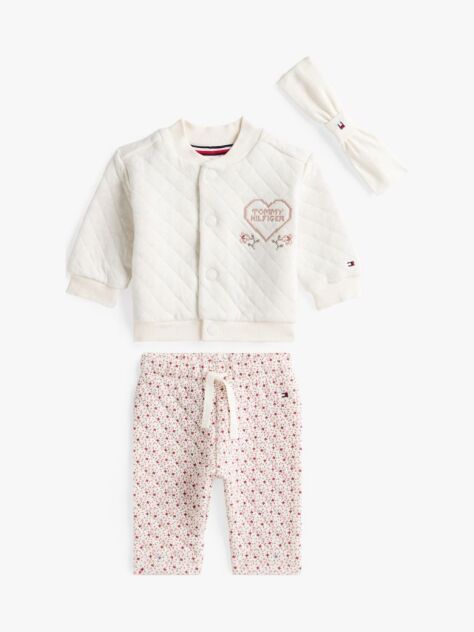 Beige Bomber And Pant Set Giftbox  Newborn