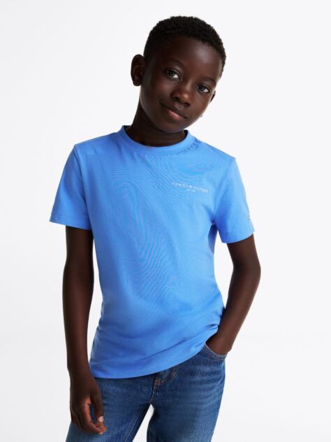 Blue Logo Crew Neck T-Shirt  Kids Unisex