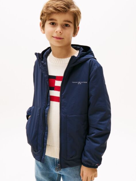 Blue Ultra Light Padded Packable Jacket  Kids Unisex