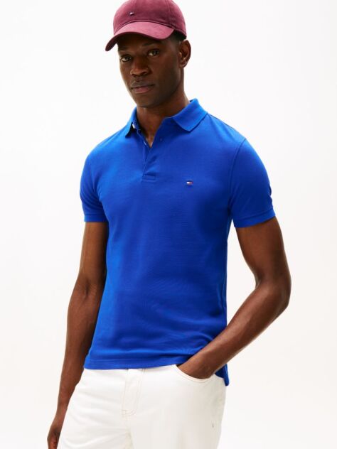 Blue 1985 Collection Slim Fit Pique Polo  Men