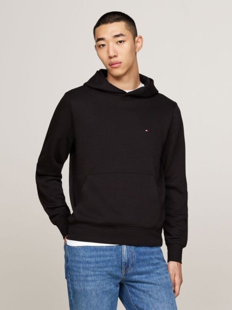 Black FLAG EMBROIDERY REGULAR FIT HOODY  Men
