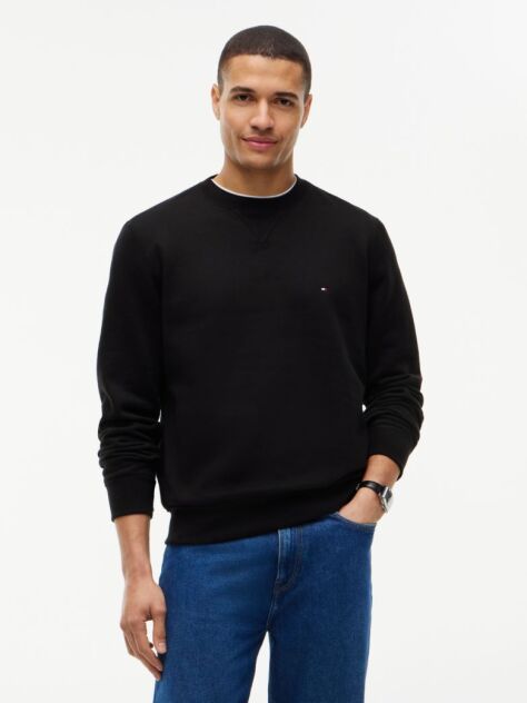 Black Fleece Crew Neck Sweatshirt  Men