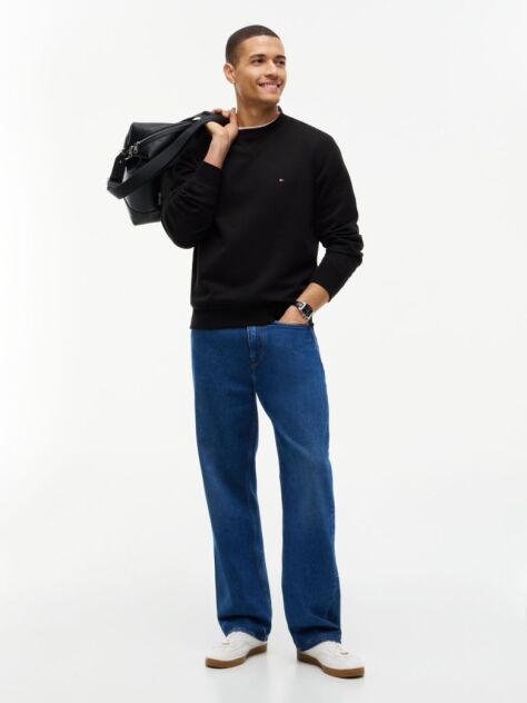 Black Fleece Crew Neck Sweatshirt  Men