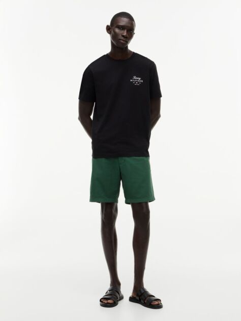 Black Logo Jersey Crew Neck T-Shirt  Men