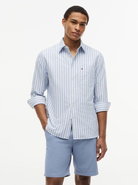 Multi Regular Fit Stripe Oxford Shirt  Men