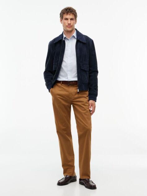 Blue Regular Fit Dobby Button-Down Shirt  Men