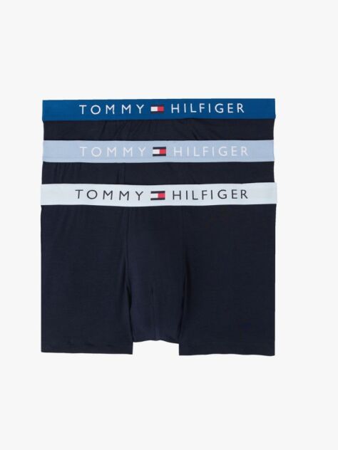 Multi 3-Pack TH Original Logo Waistband Trunks  Men