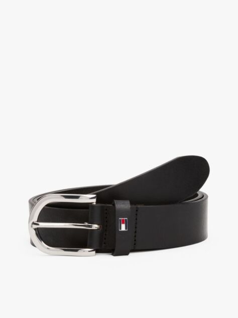 Black Leather Belt Danny  Women