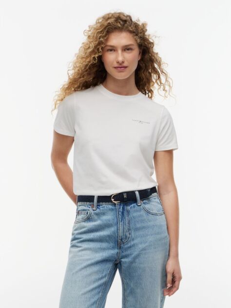 White 1985 Collection Signature Logo T-Shirt  Women