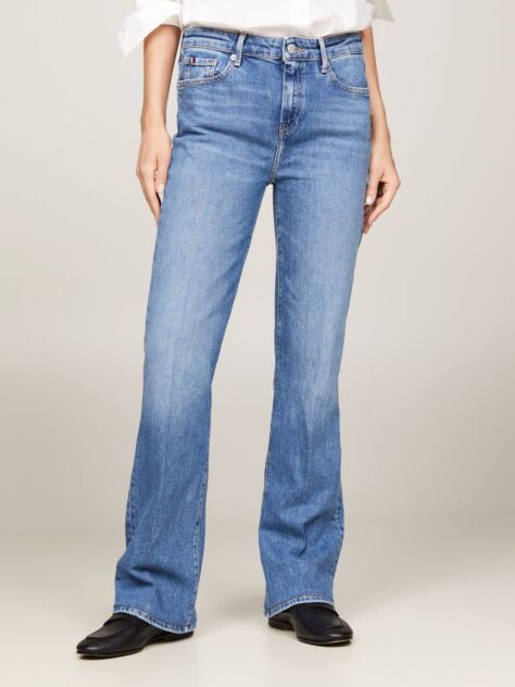Denim Mid Rise Bootcut Faded Jeans  Women