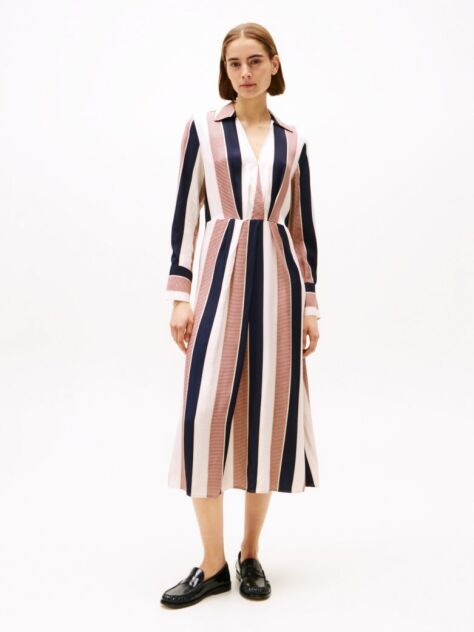 Multi Global Stripe Maxi Dress  Women