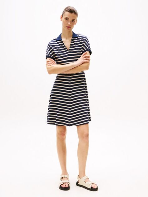 Multi Fit And Flare Mini Polo Dress  Women